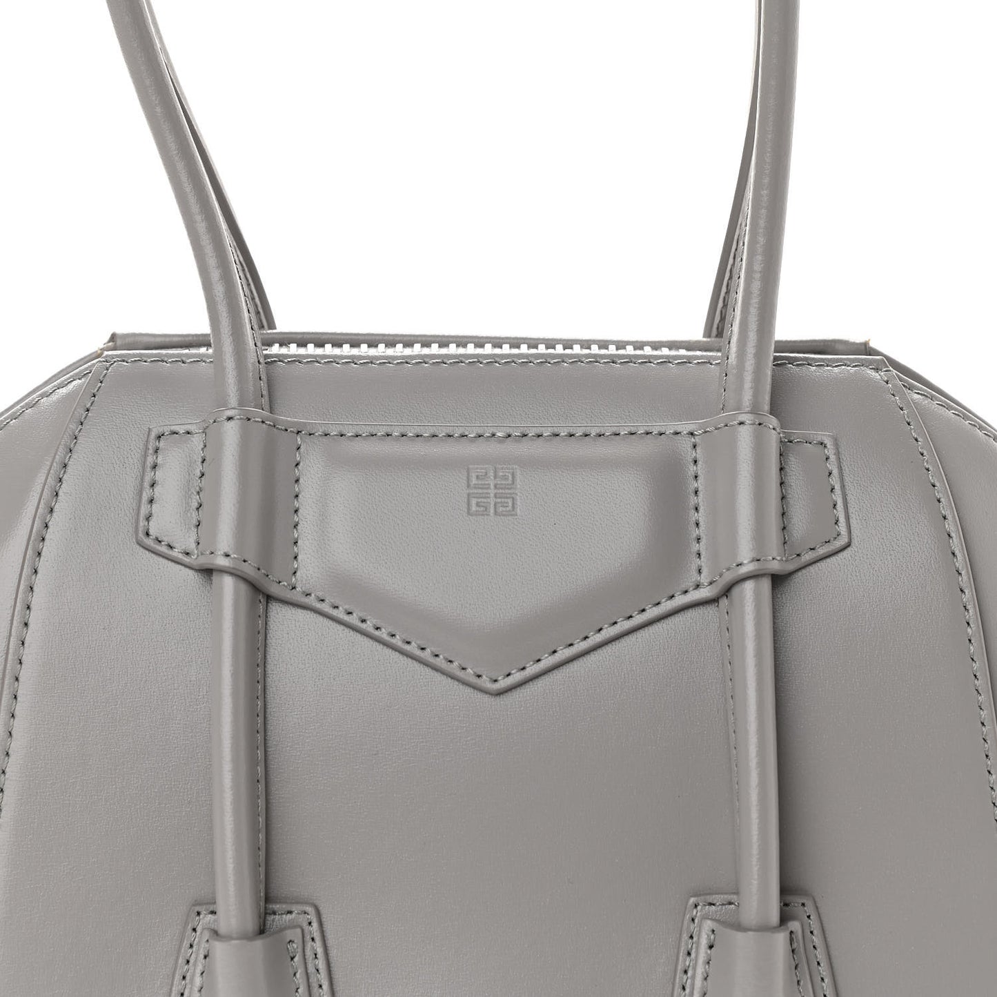Box Calfskin Mini Lock Antigona Grey