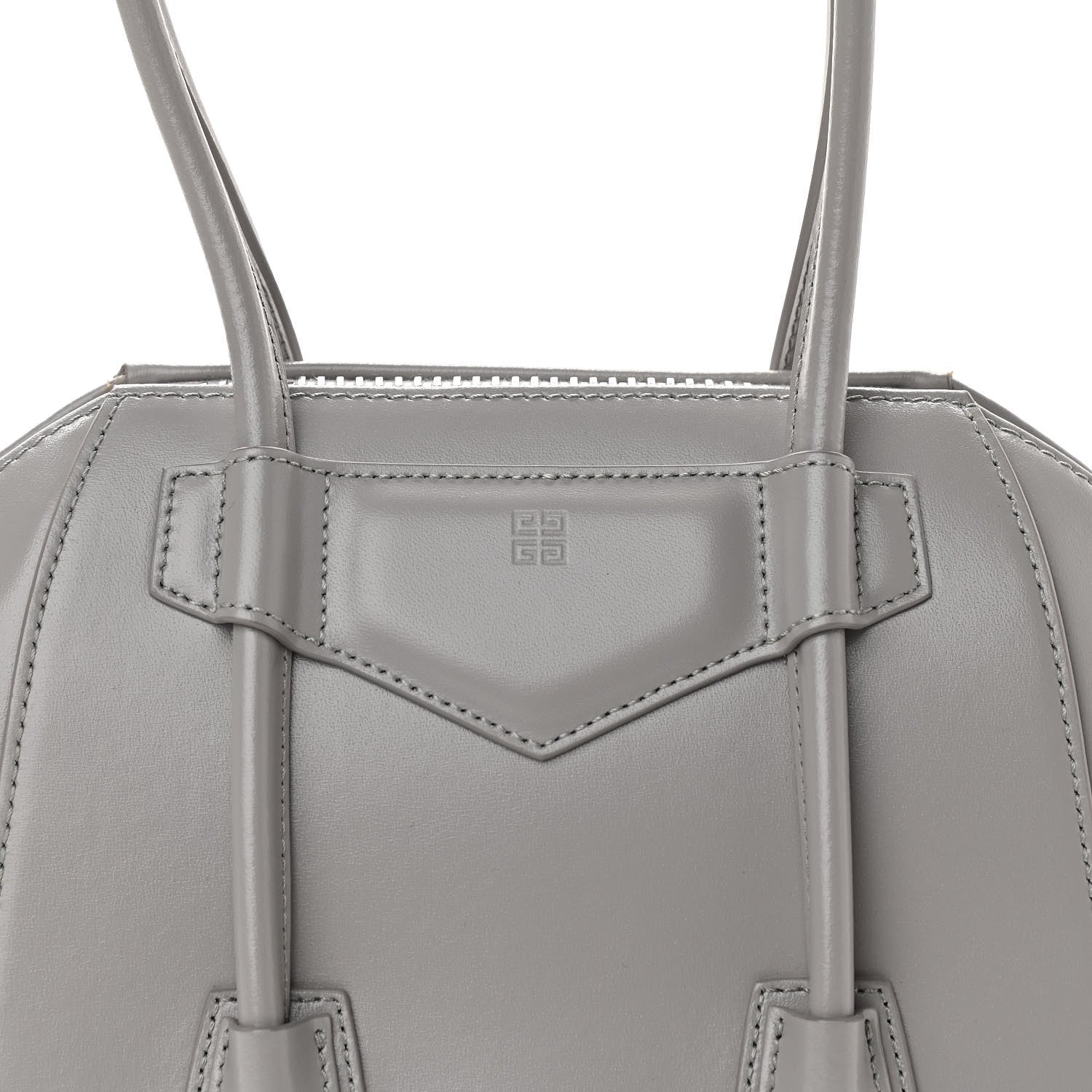 Givenchy Box Calfskin Mini Lock Antigona Grey 8 of 10