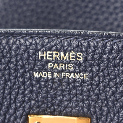 Hermes Togo Birkin 25 Bleu Nuit 5 of 10