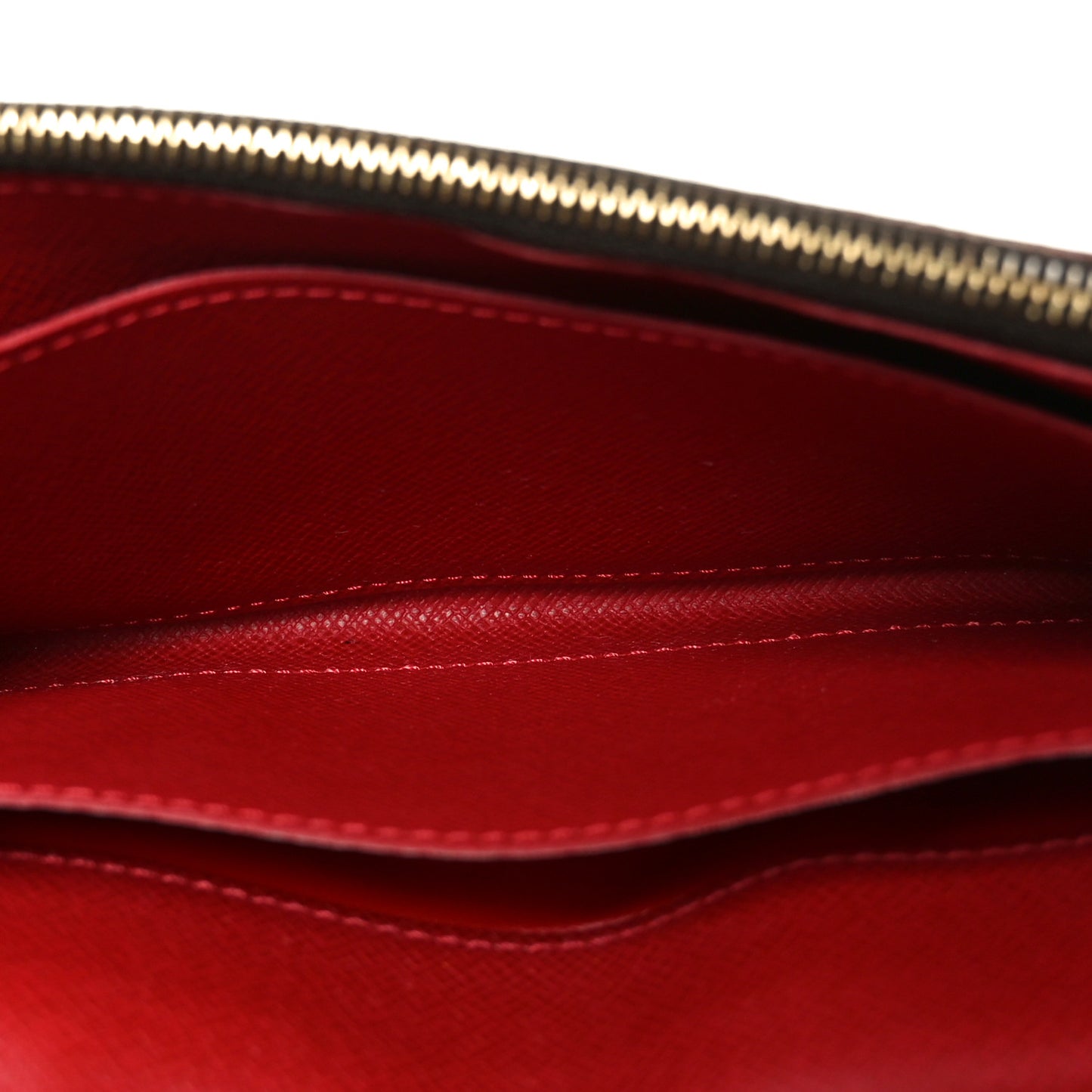 Damier Ebene Caissa Wallet Cherry