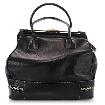 Prada Goatskin Large Frame Bag Black 3 of 8