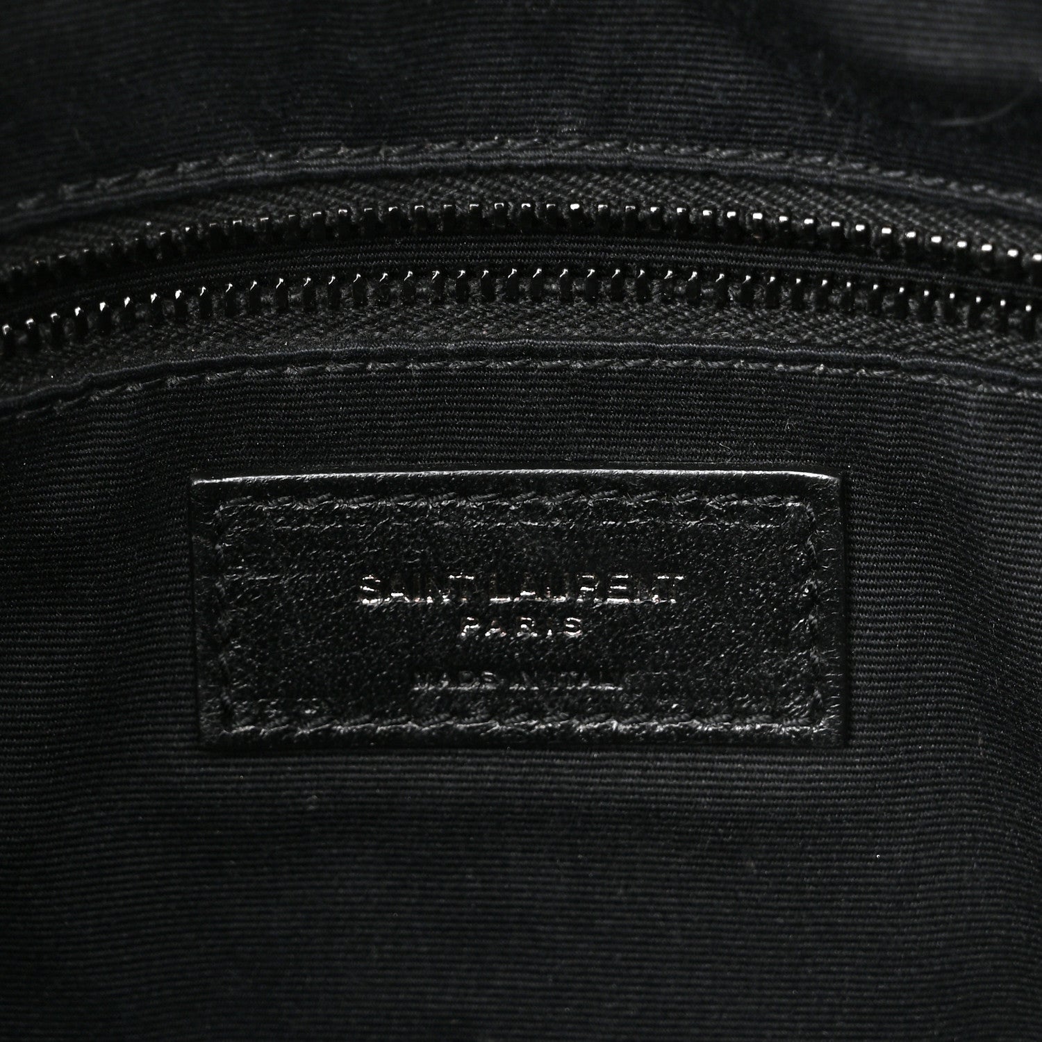 Saint Laurent Crocodile Embossed Calfskin Matelasse Monogram Baby Niki Shoulder Belt Bag Black 6 of 12