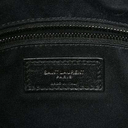 Saint Laurent Crocodile Embossed Calfskin Matelasse Monogram Baby Niki Shoulder Belt Bag Black 6 of 12
