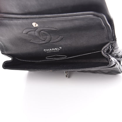Chanel Patent Quilted Medium Double Flap Black 5 of 18