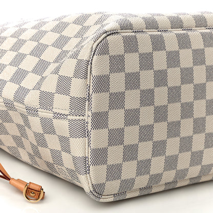 Louis Vuitton Damier Azur Neo Neverfull MM Rose Ballerine 9 of 16