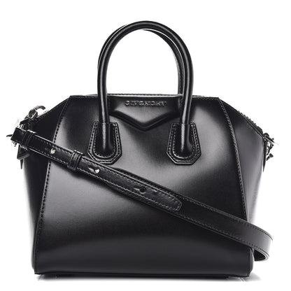 Givenchy Shiny Lord Calfskin Mini Antigona Black 1 of 13