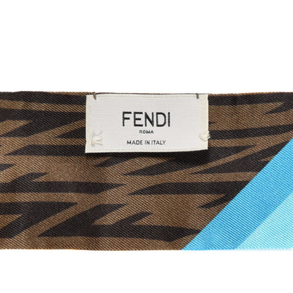 Fendi X SARAH COLEMAN Silk FF Vertigo Wrappy Scarf Multicolor 3 of 3