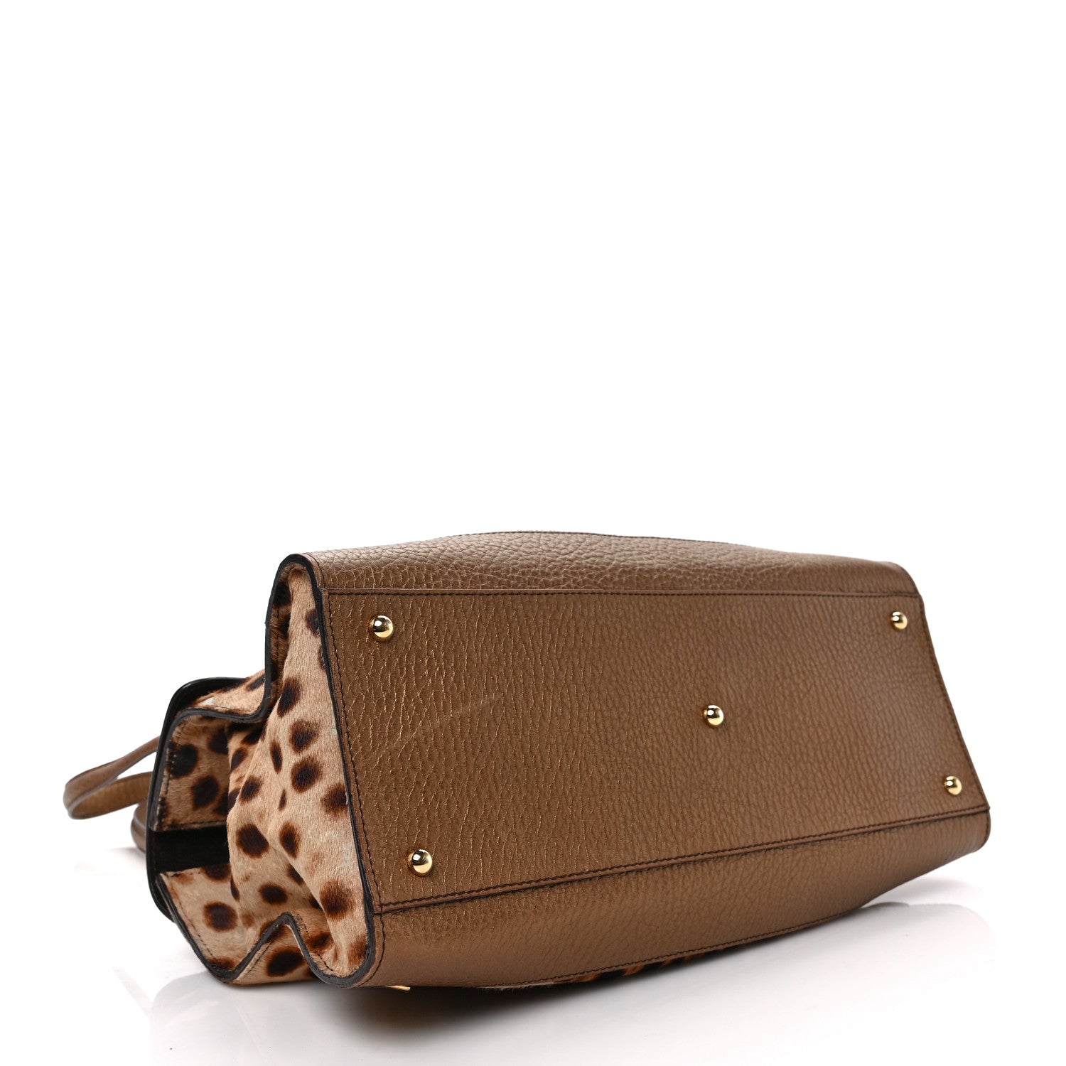 Dolce & Gabbana Calf Hair Leopard Shoulder Bag Brown 4 of 10