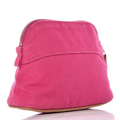 Hermes Cotton Canvas Bolide Travel Cosmetic Pouch 3 of 14