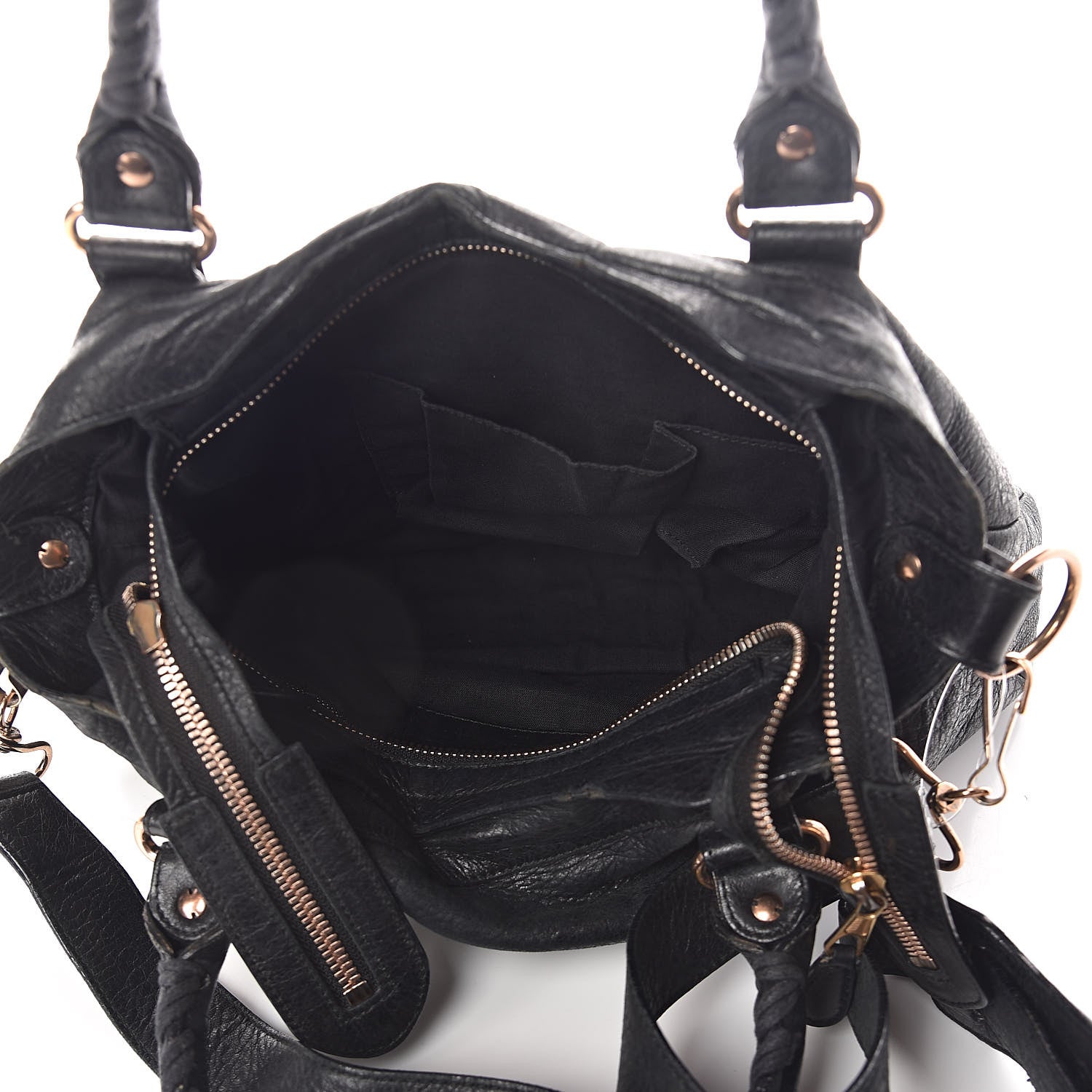 Balenciaga Agneau Giant 12 Rose Gold Hardware Town Black 5 of 12