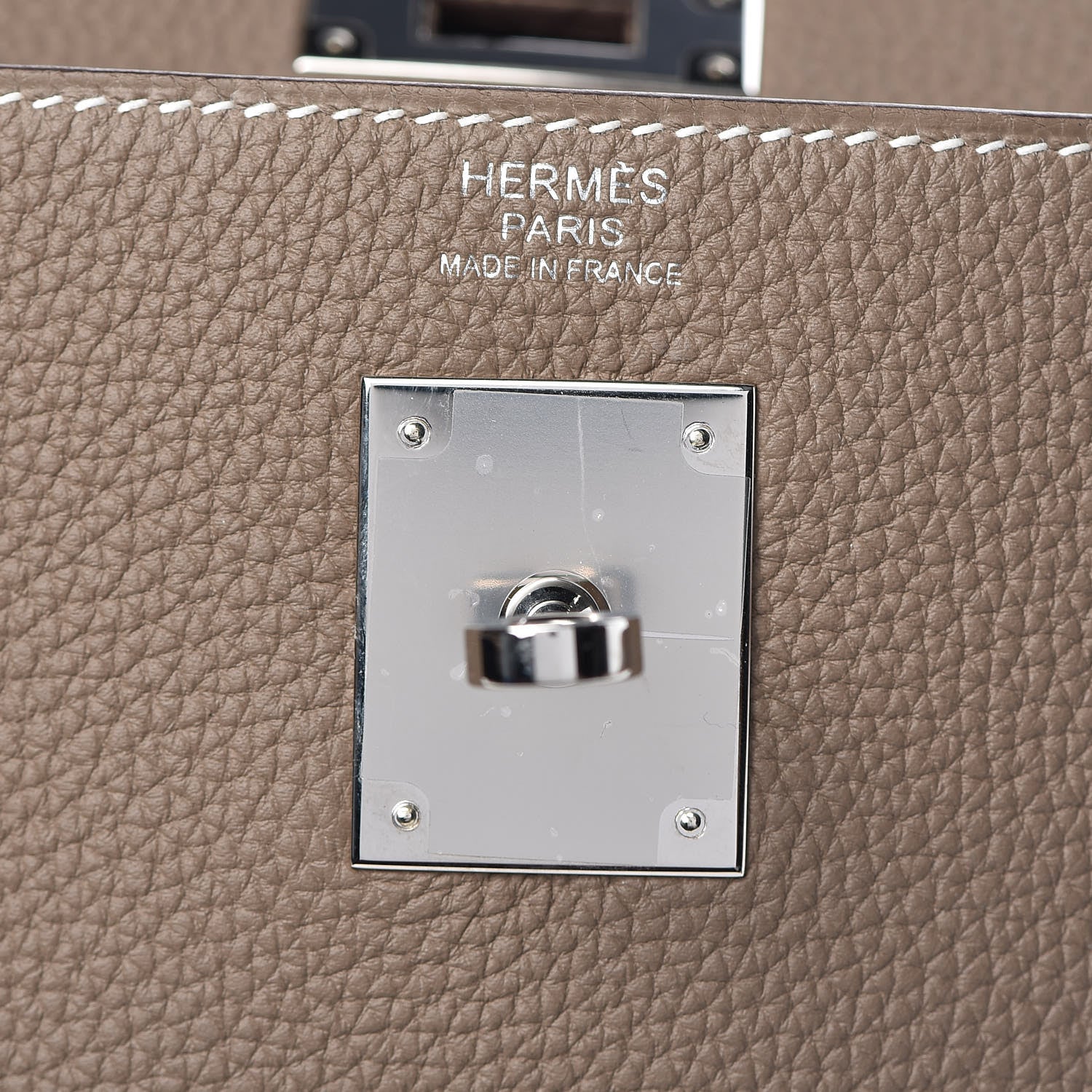 Hermes Togo Kelly Retourne 32 Etoupe 11 of 34