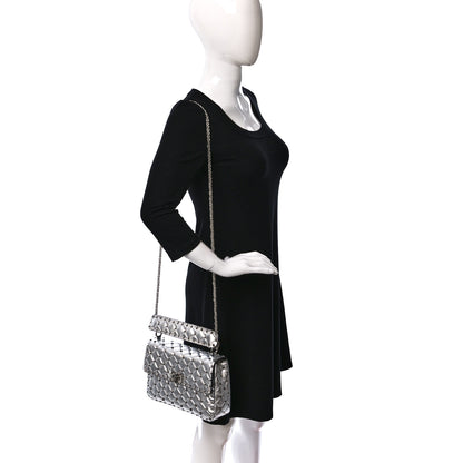 Valentino Garavani Metallic Nappa Medium Rockstud Spike Shoulder Bag Silver 2 of 10
