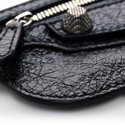 Balenciaga Agneau Giant 12 Silver Hardware Coin Purse Black 8 of 9