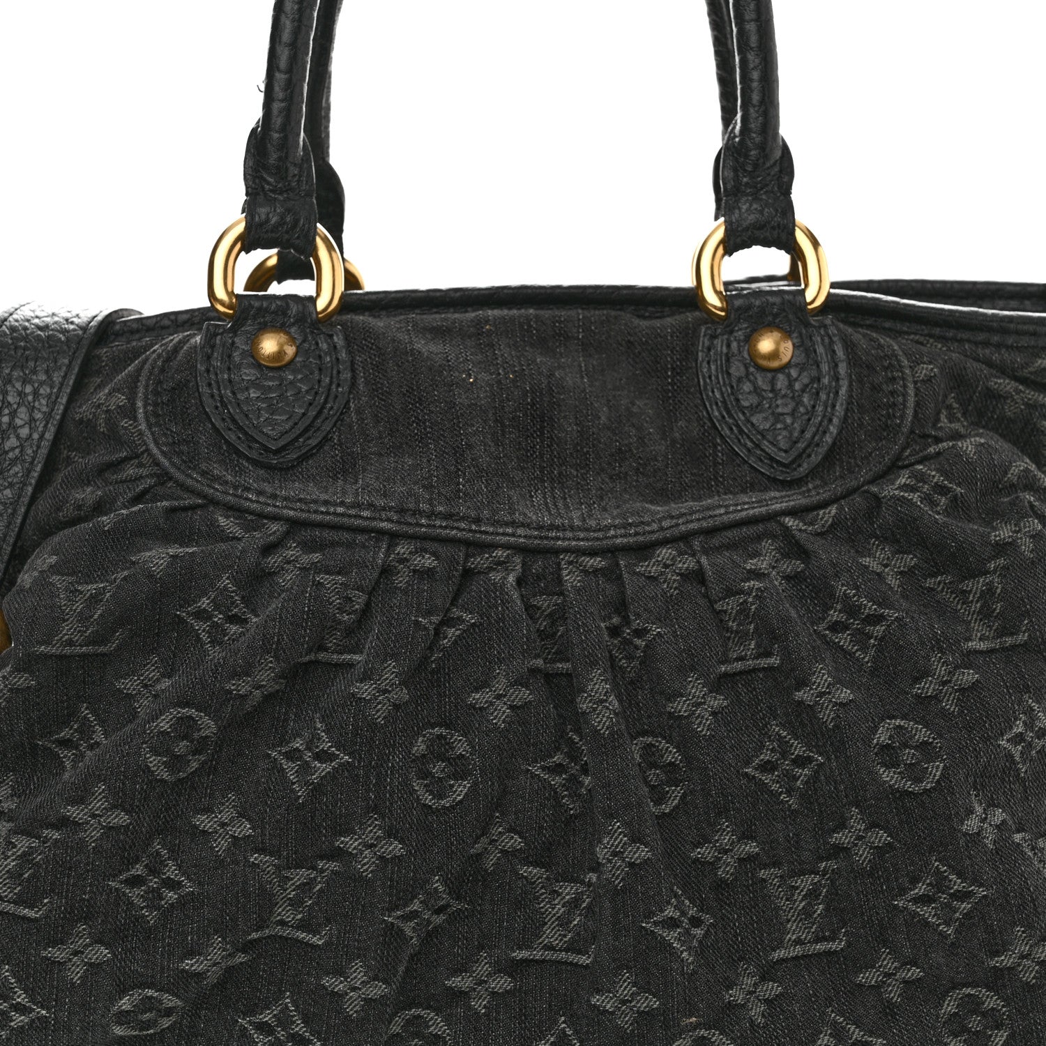 Louis Vuitton Denim Neo Cabby MM Black 7 of 12