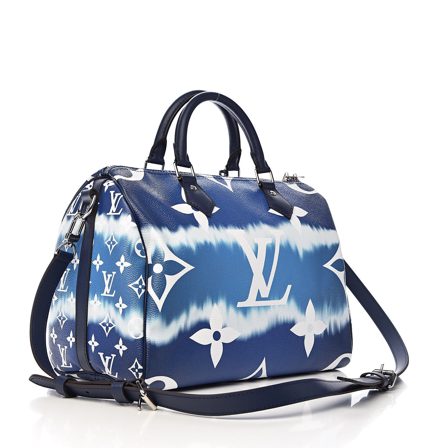 Louis Vuitton Monogram Escale Speedy Bandouliere 30 Blue 3 of 11