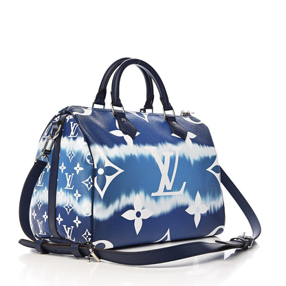 Louis Vuitton Monogram Escale Speedy Bandouliere 30 Blue 3 of 11