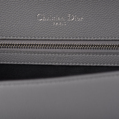 Christian Dior Grained Calfskin Medium Diorama Flap Bag Gris 10 of 11