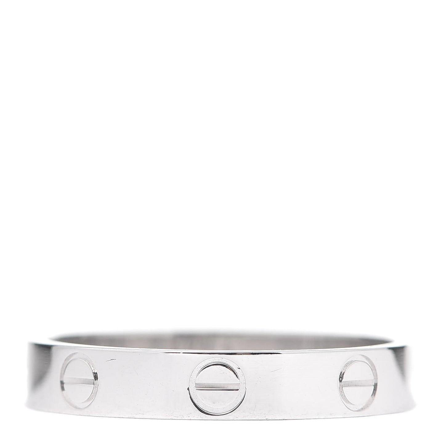 18K White Gold 3.5mm LOVE Wedding Band Ring 57 8