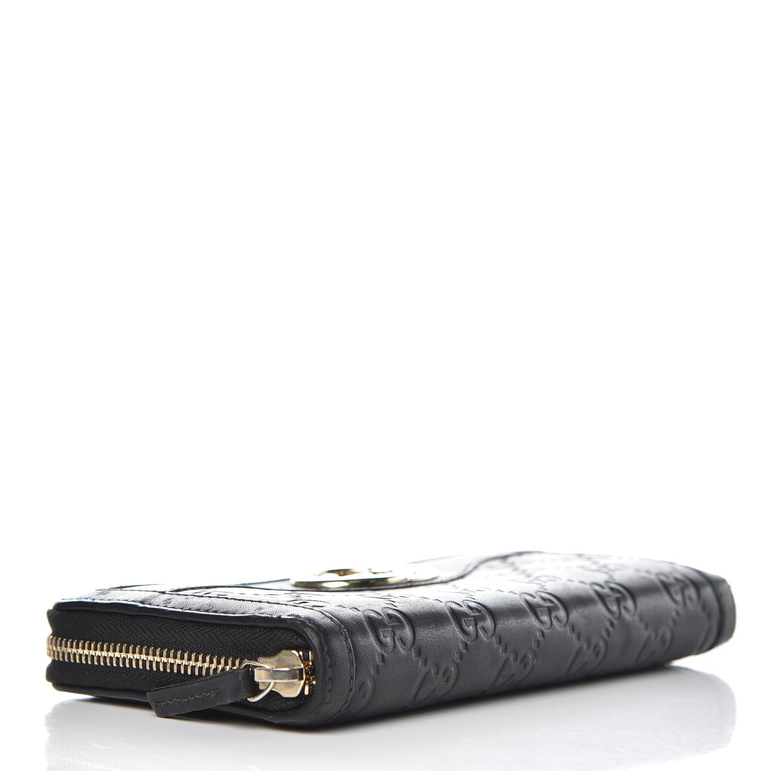Gucci Guccissima Sukey Zip Around Wallet Black 4 of 13