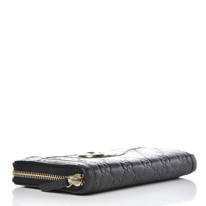 Gucci Guccissima Sukey Zip Around Wallet Black 4 of 13