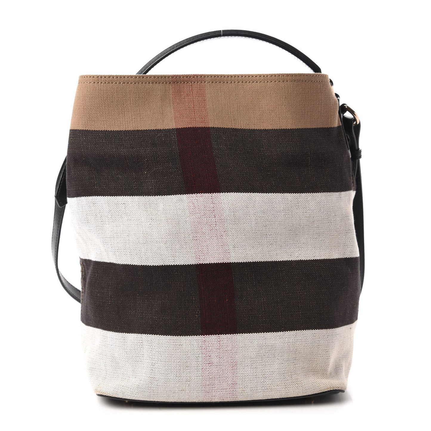 Canvas Mega Check Medium Ashby Hobo Black