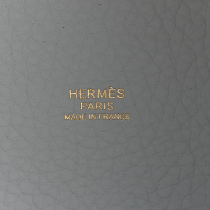 Hermes Taurillon Clemence Picotin Lock 18 PM Bleu Pale 6 of 11