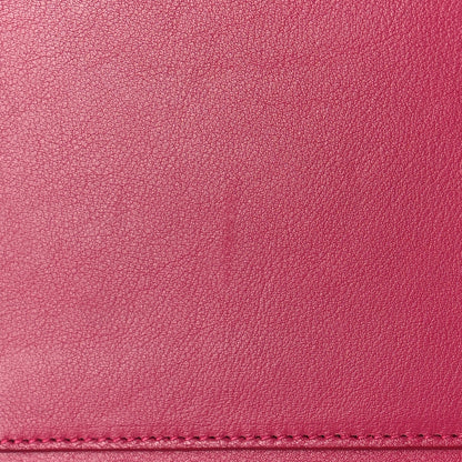 Saint Laurent Calfskin Classic Y Ligne Clutch Fuchsia 12 of 12
