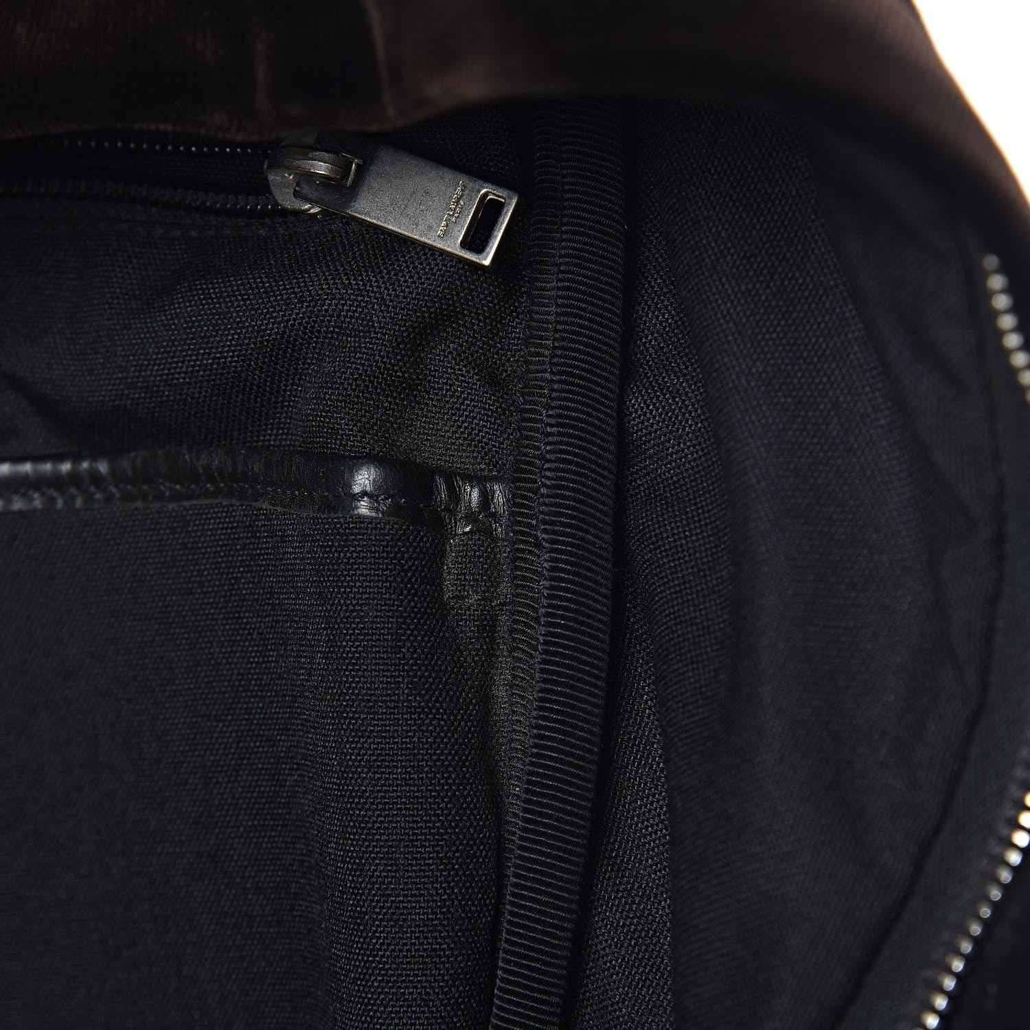 Saint Laurent Velvet City Backpack Black 10 of 13