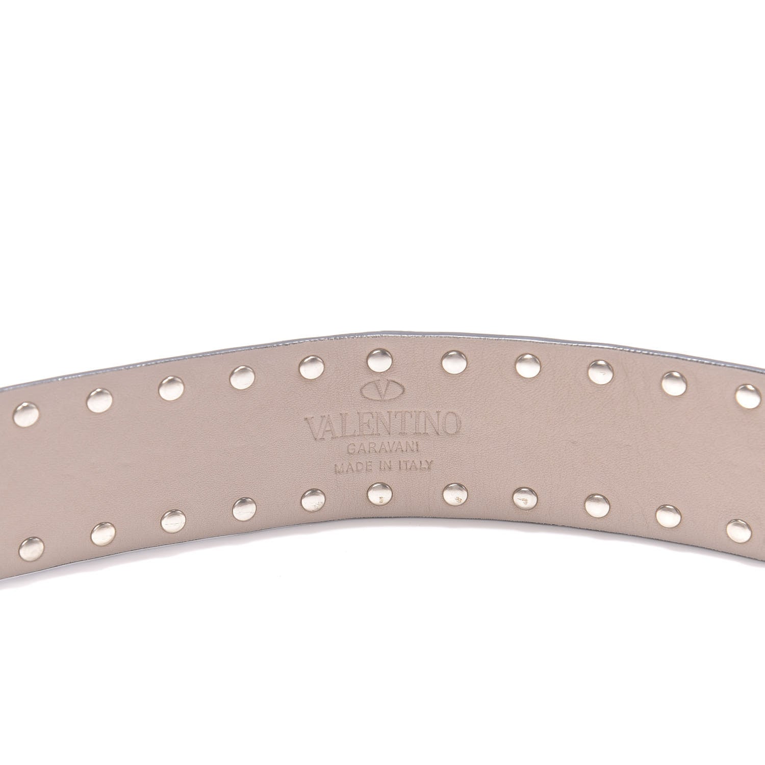 Valentino Garavani Lambskin Rockstud Spike Shoulder Strap Poudre 4 of 4