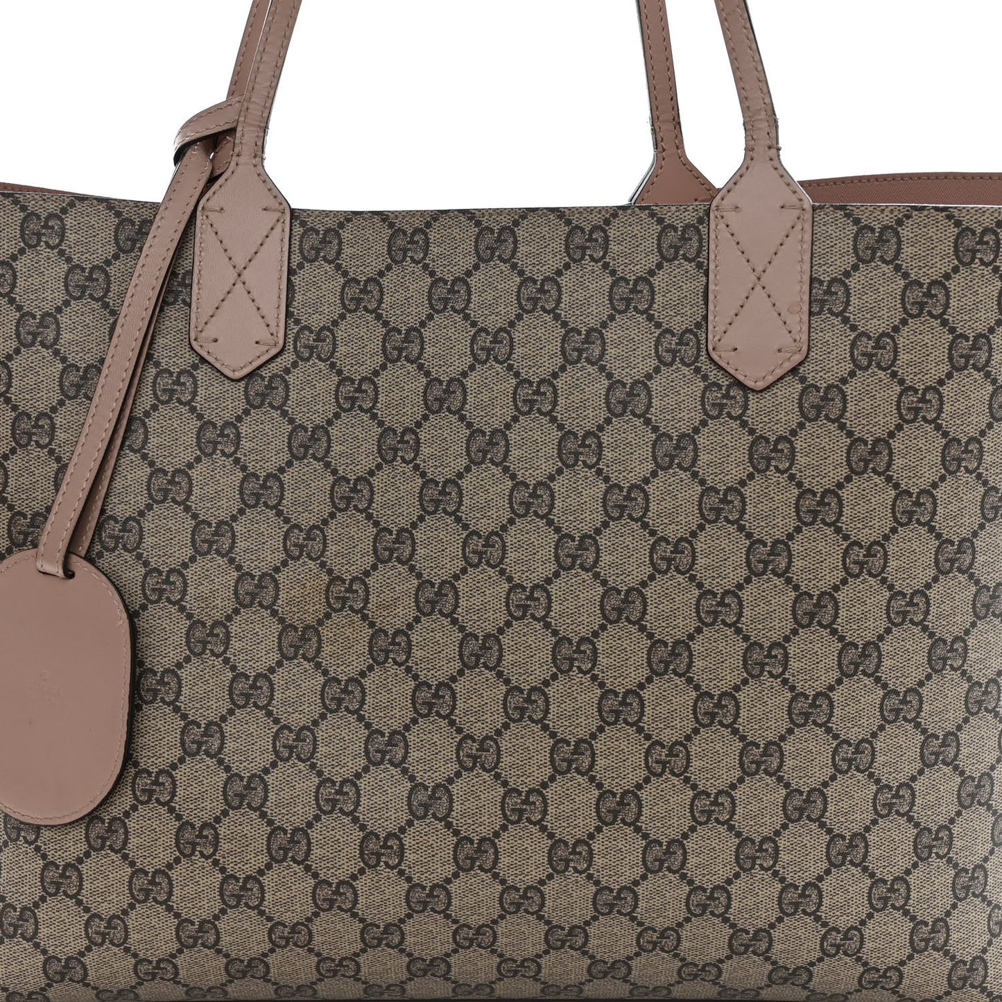 GG Supreme Monogram Medium Reversible Tote Beige Dark Cipria