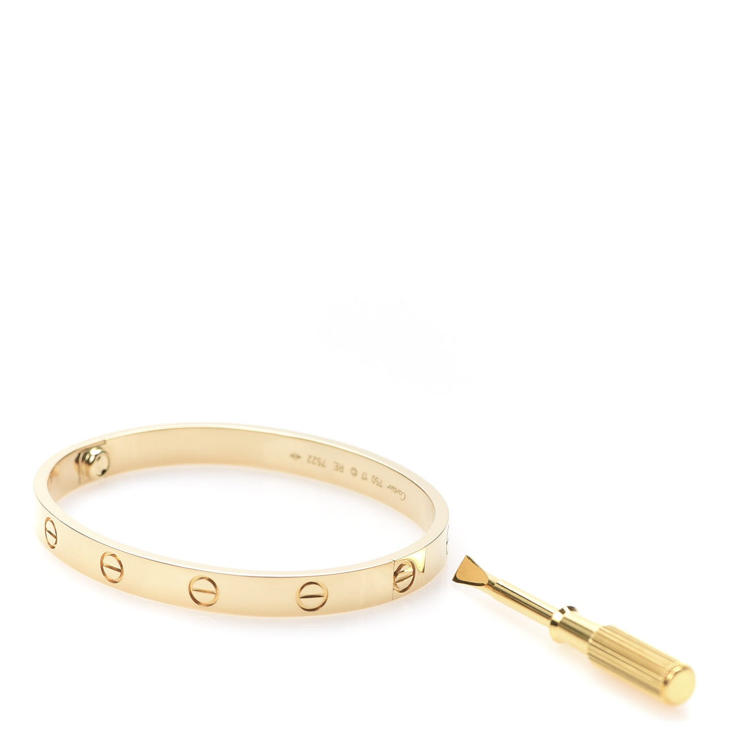 18K Yellow Gold LOVE Bracelet 17
