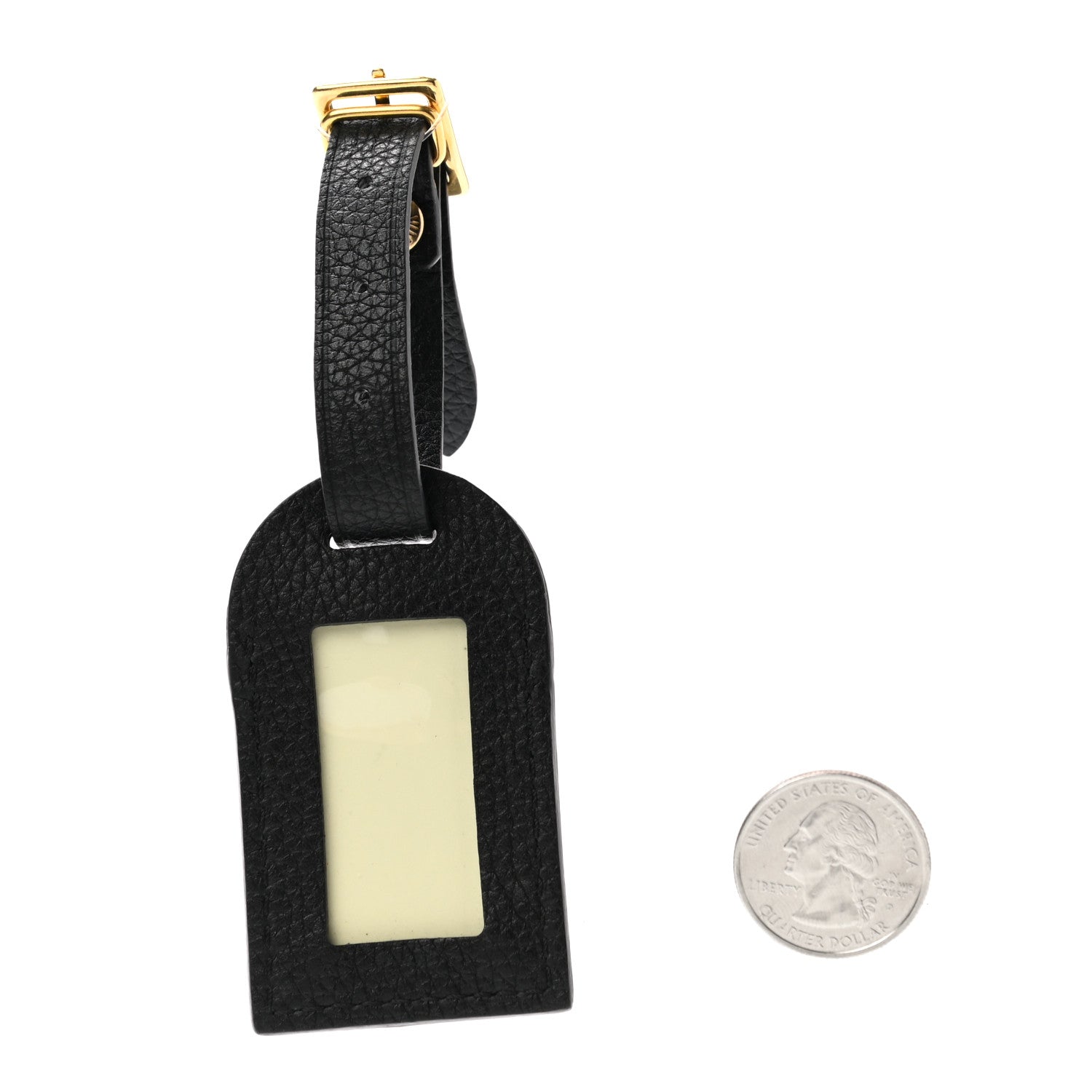 Louis Vuitton Taurillon Luggage Tag Black 2 of 3