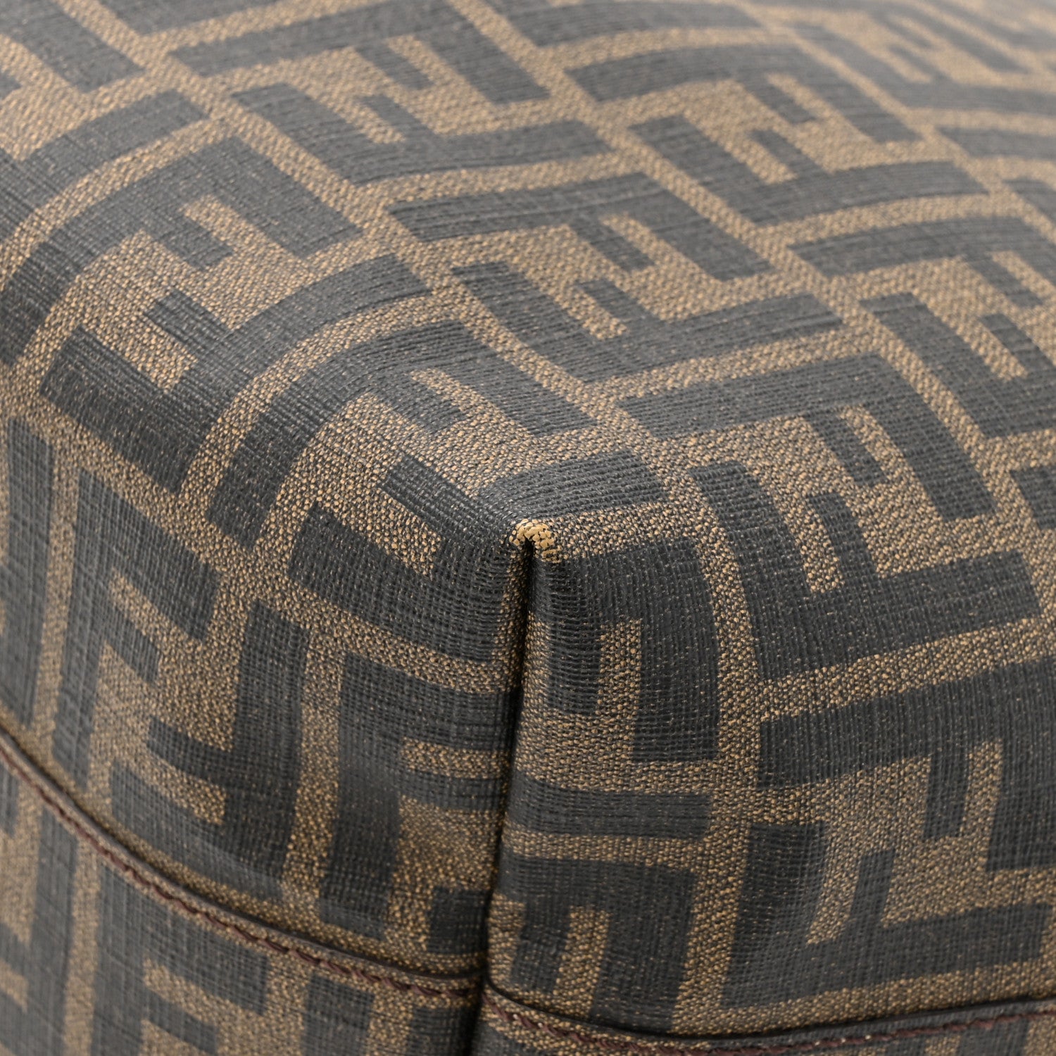 Fendi Zucca Spalmati Small Roll Tote Tobacco Fuxia 13 of 15