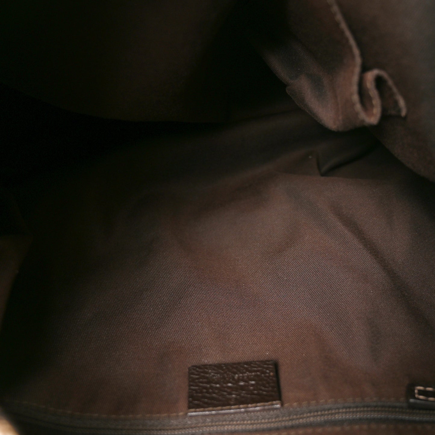 Monogram Large New Ladies Web Hobo Dark Brown