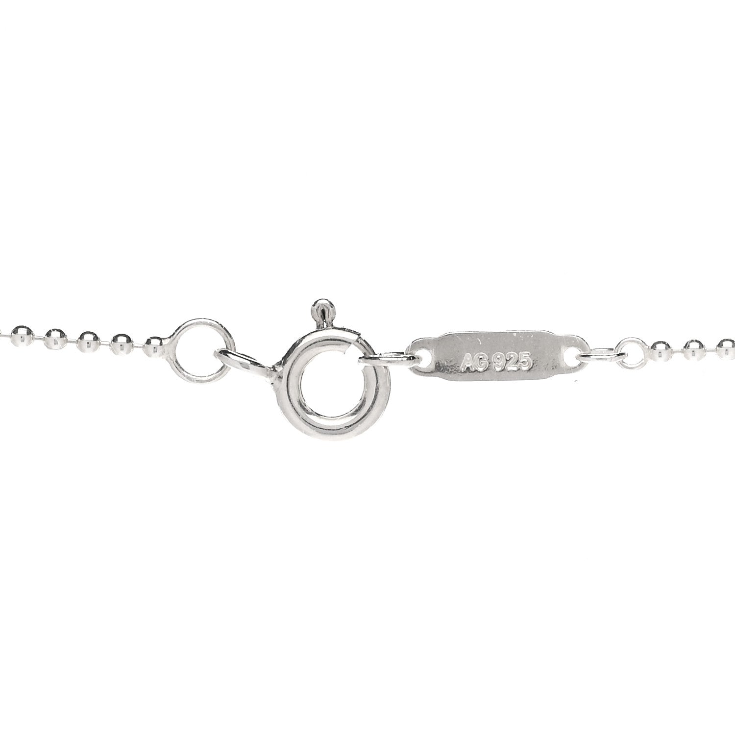 Tiffany Sterling Silver Letter Q Disc Pendant Necklace 4 of 6