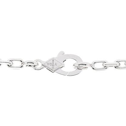 Van Cleef & Arpels 18K White Gold Mother of Pearl 10 Motifs Vintage Alhambra Necklace 5 of 6