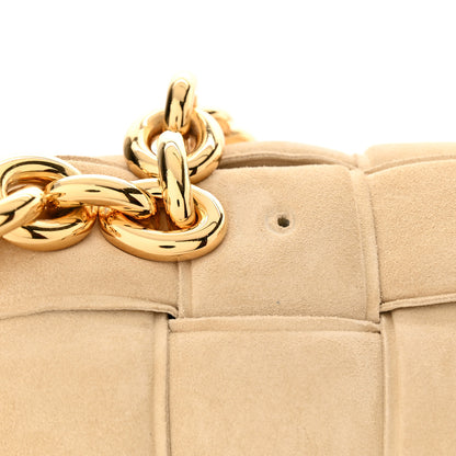 Bottega Veneta Suede Maxi Intrecciato Padded Chain Cassette Crossbody Bag Sand 16 of 16