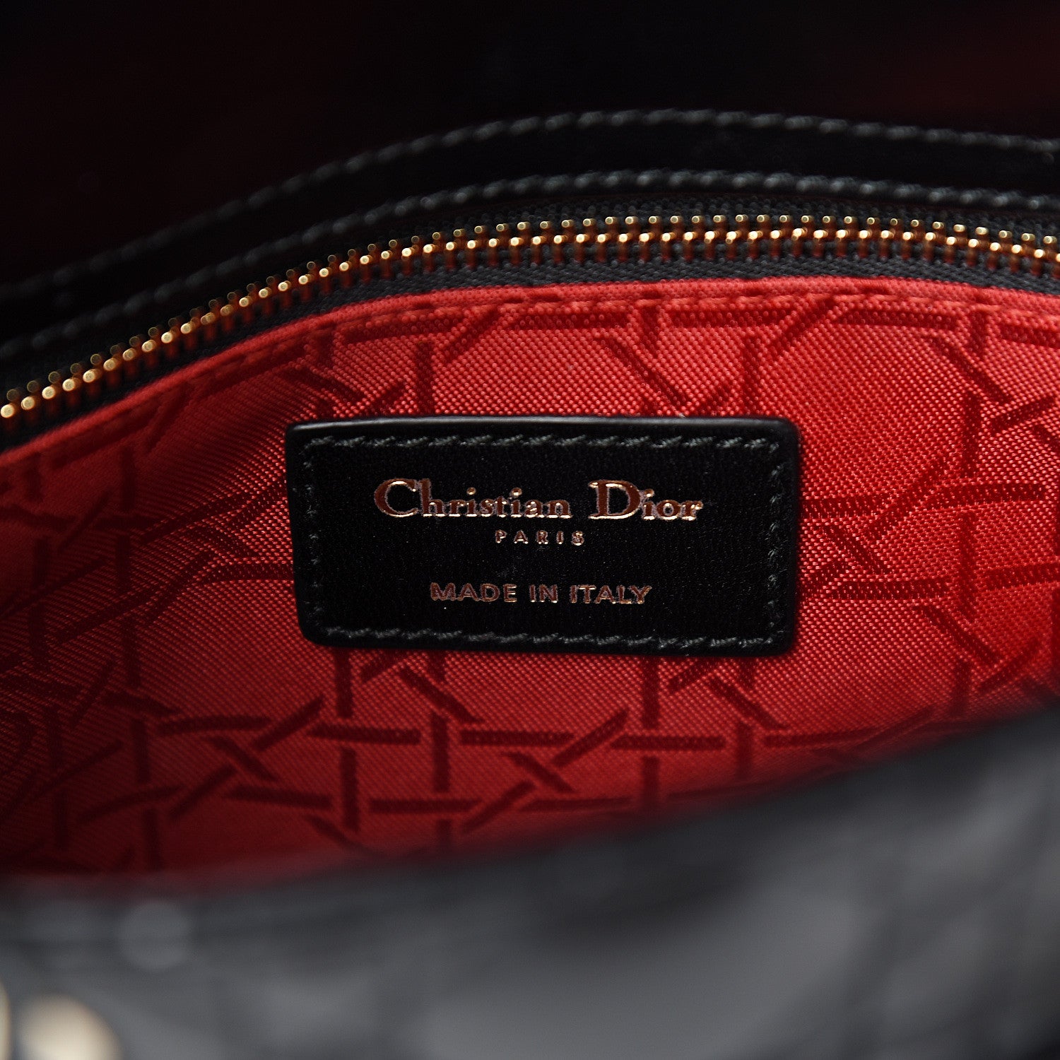 Christian Dior Lambskin Cannage Small Lucky Badges My Lady Dior Black 5 of 10