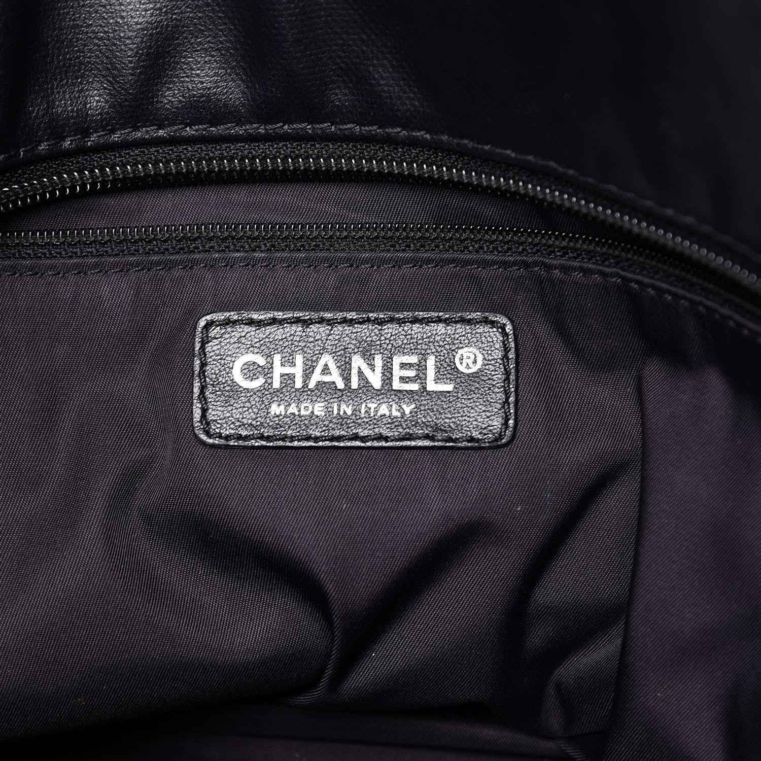 Chanel Coated Canvas Large Paris Biarritz Tote Black 7 of 17