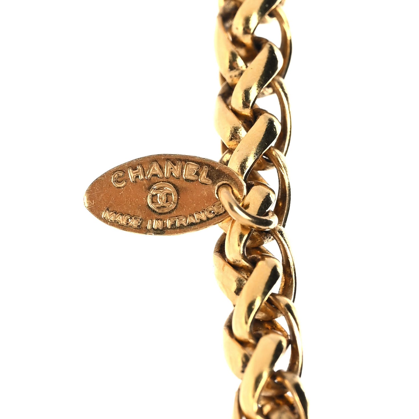 Pearl Chain Long Necklace Gold