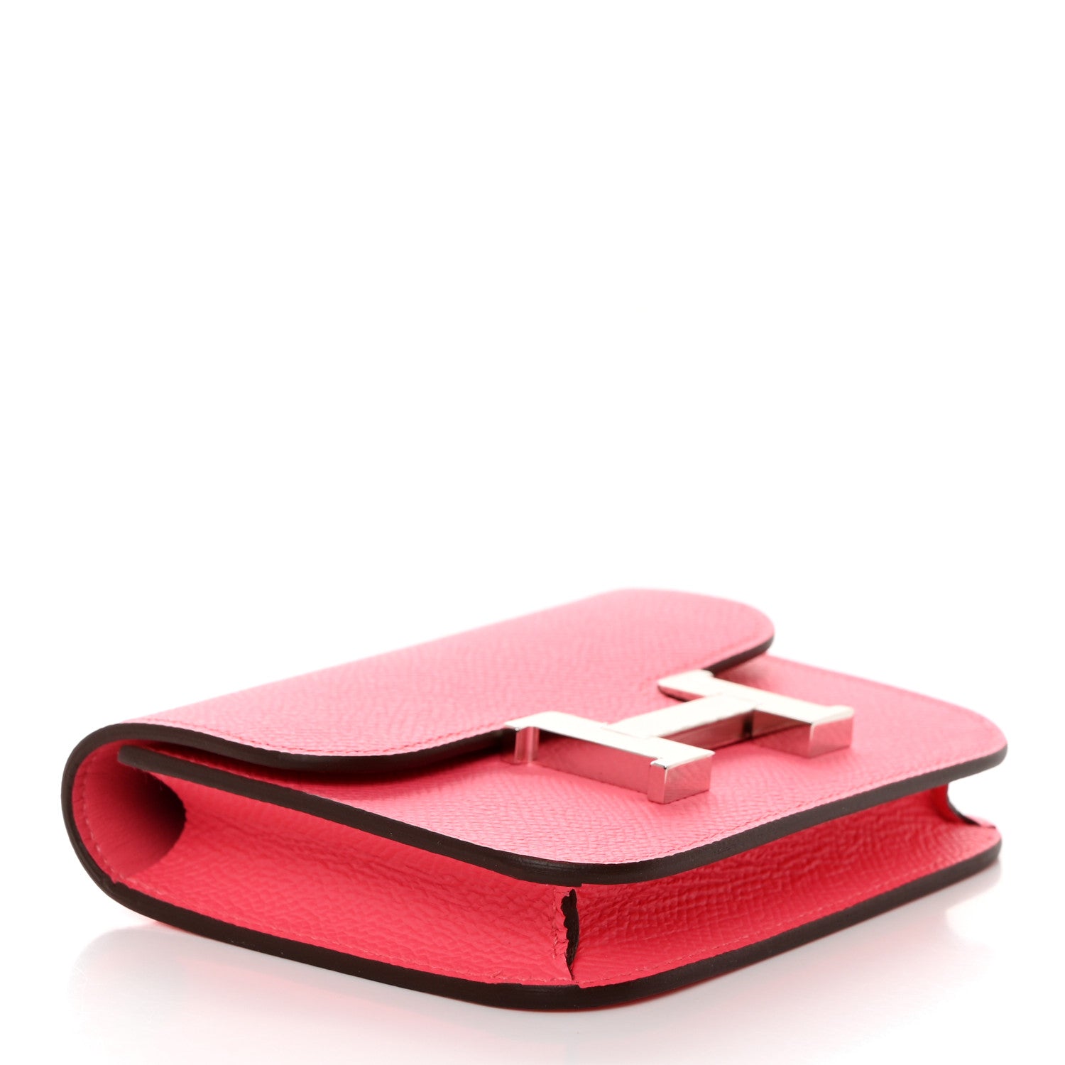 Hermes Epsom Constance Slim Wallet Rose Azalee 3 of 7