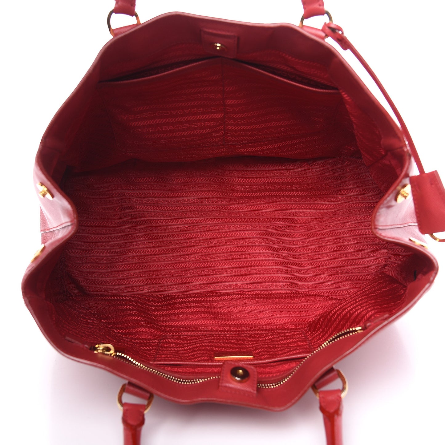 Saffiano Lux Large Tote Fuoco