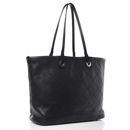 Chanel Grained Calfskin Shopping Fever Tote Black 3 of 11