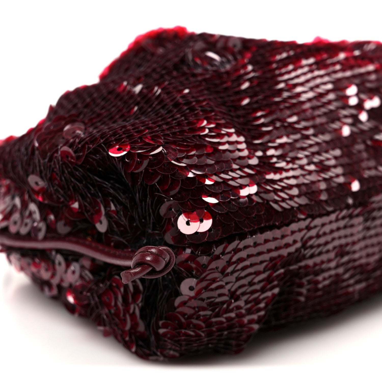 Bottega Veneta Sequin The Mini Pouch Barolo 10 of 11