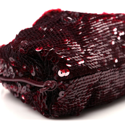 Bottega Veneta Sequin The Mini Pouch Barolo 10 of 11