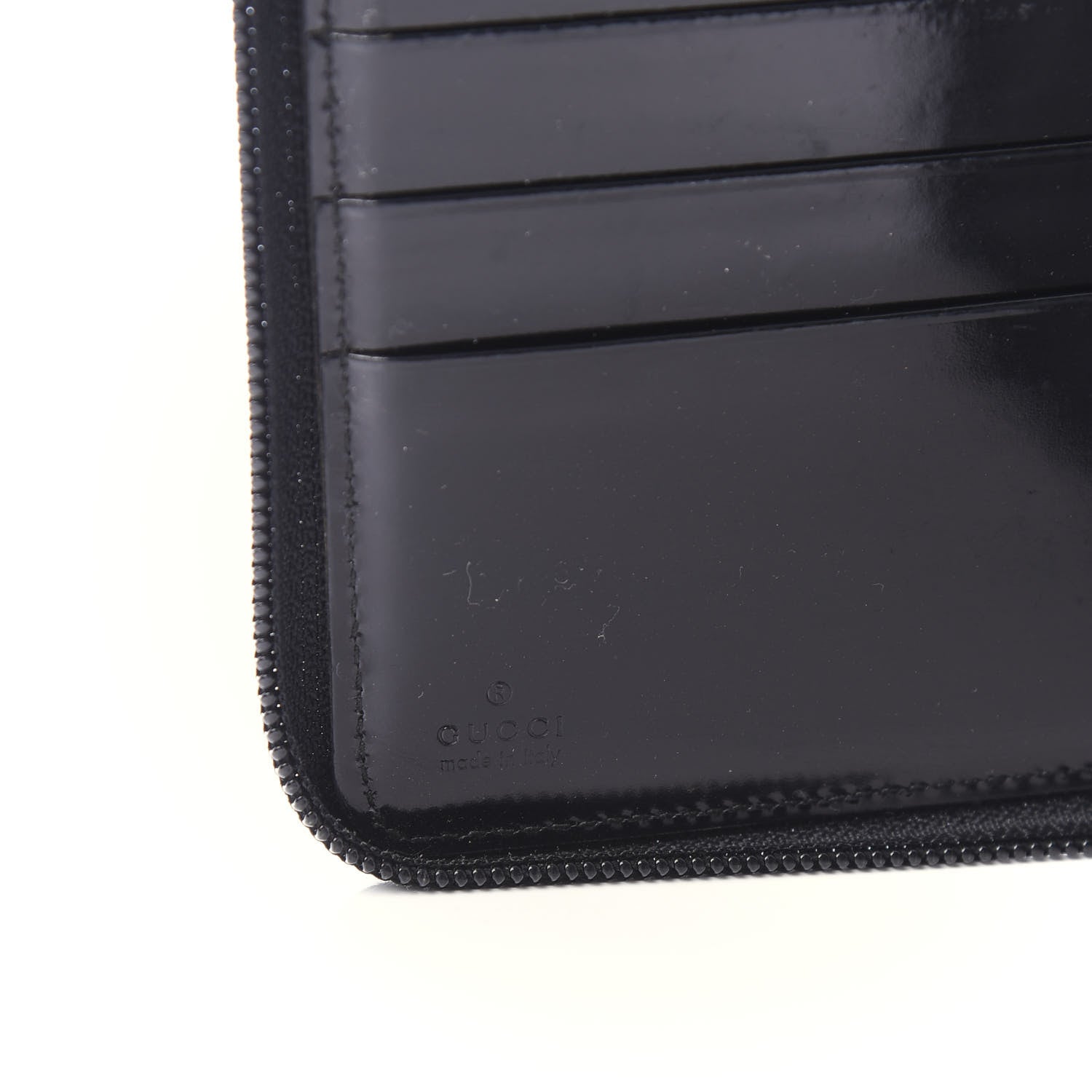 Gucci Monogram Zip Around Organizer Wallet Black 8 of 10