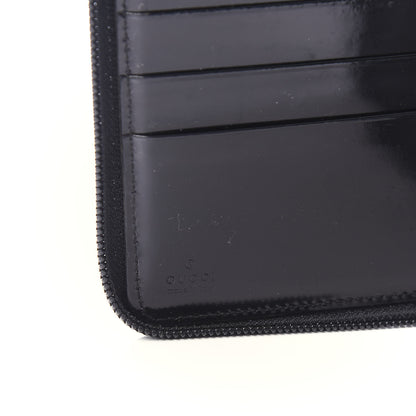 Gucci Monogram Zip Around Organizer Wallet Black 8 of 10