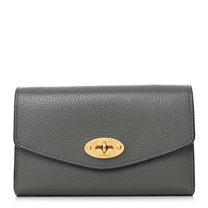 Mulberry Small Classic Grain Medium Darley Wallet Charcoal 1 of 8