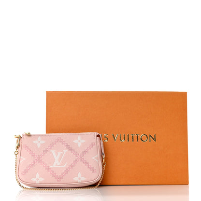 Louis Vuitton Empreinte Monogram Giant Broderies Mini Pochette Accessories Pink Creme 7 of 7