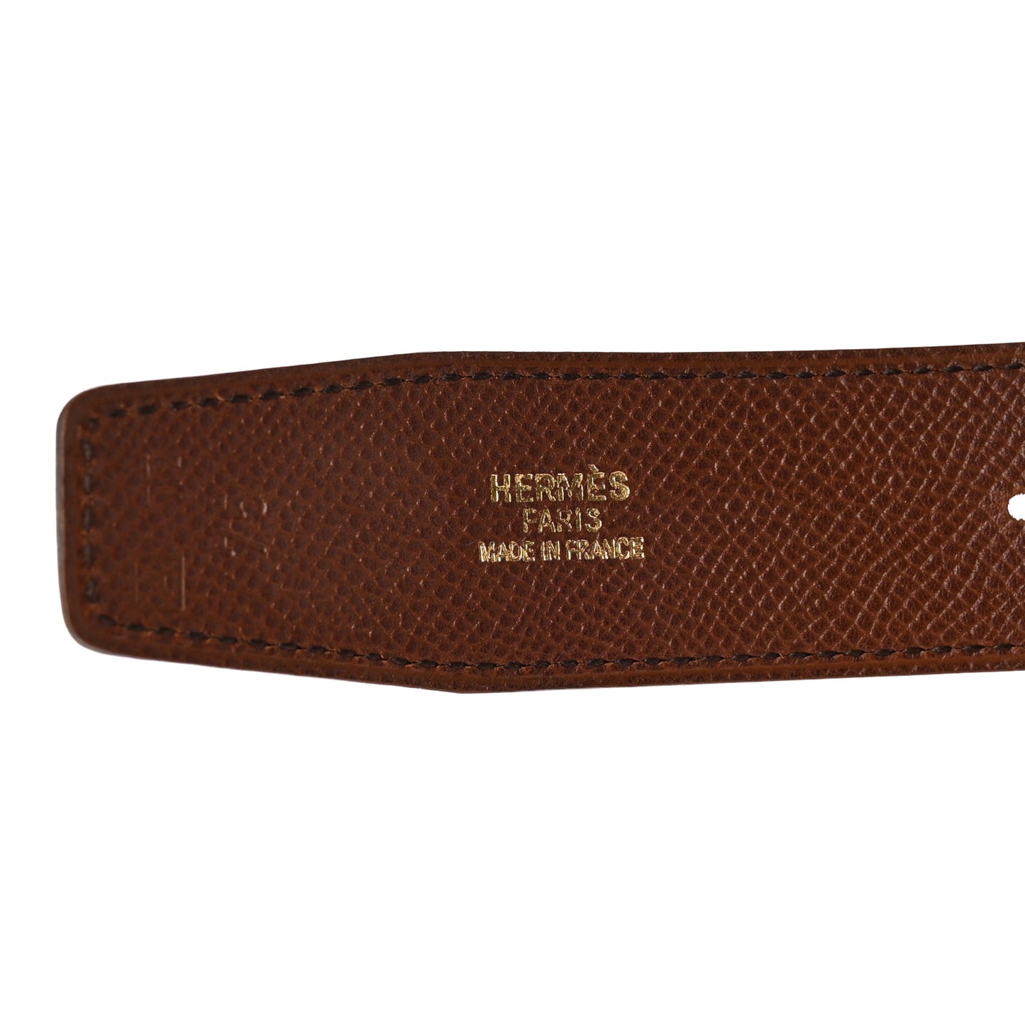 Box Courchevel Belt Strap 75 30 Black Noisette